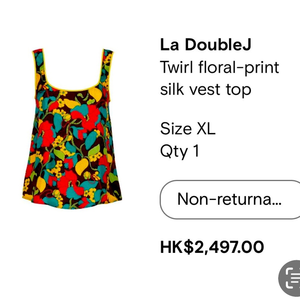 Sale!! La DoubleJ silk vest top